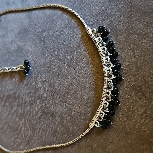 BRIGHTON Figaro Black Bauble Bead Bar Necklace - Picture 3 of 5